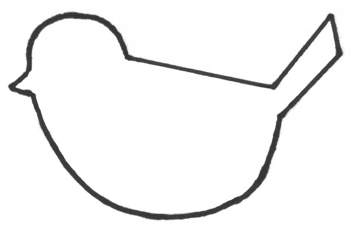 free printable bird template
