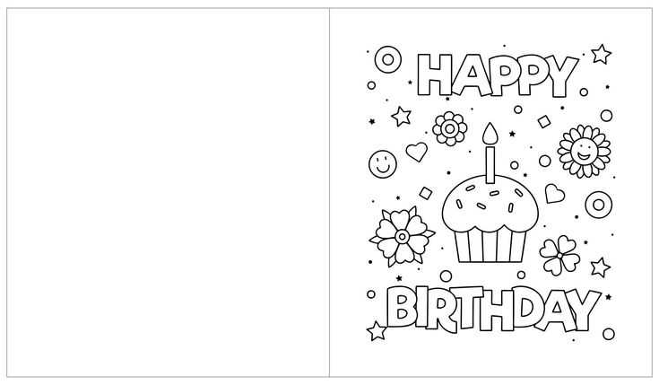 free printable birthday coloring cards free printable birthday coloring cards