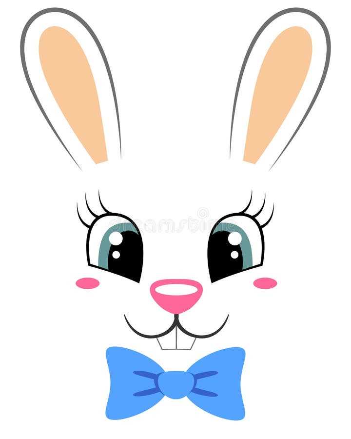 free printable bunny face template free printable bunny face template