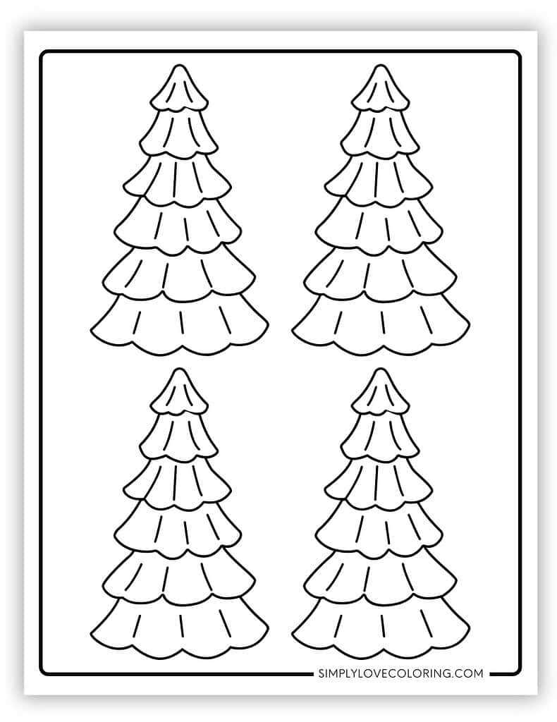 free printable christmas tree stencil free printable christmas tree stencil