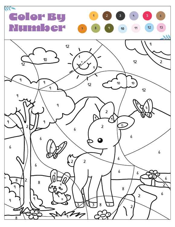 free printable color by number worksheets free printable color by number worksheets
