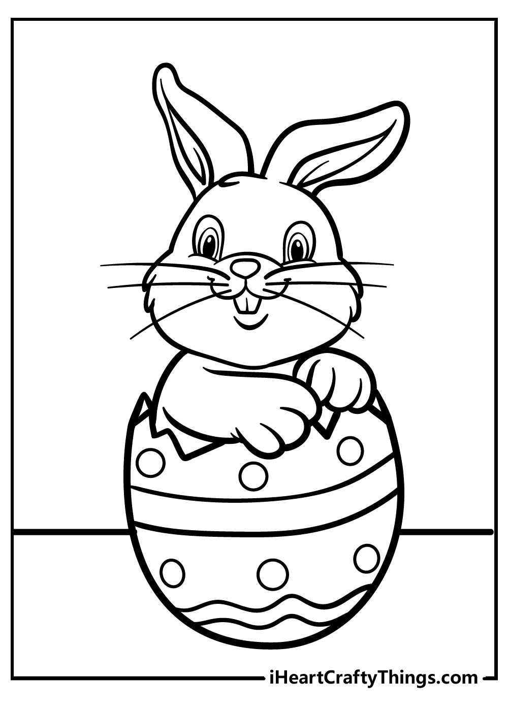 free printable easter bunny colouring pages