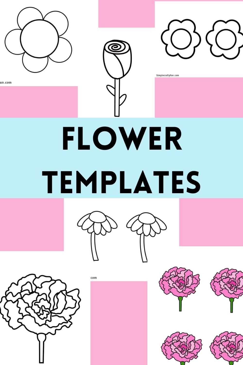 free printable flower templates free printable flower templates