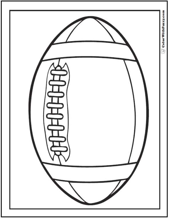 free printable football coloring pages