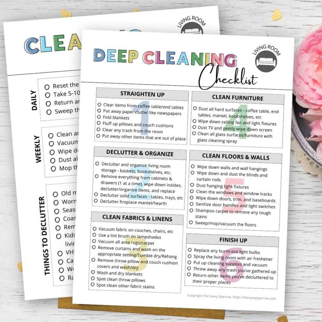 free printable house cleaning list free printable house cleaning list