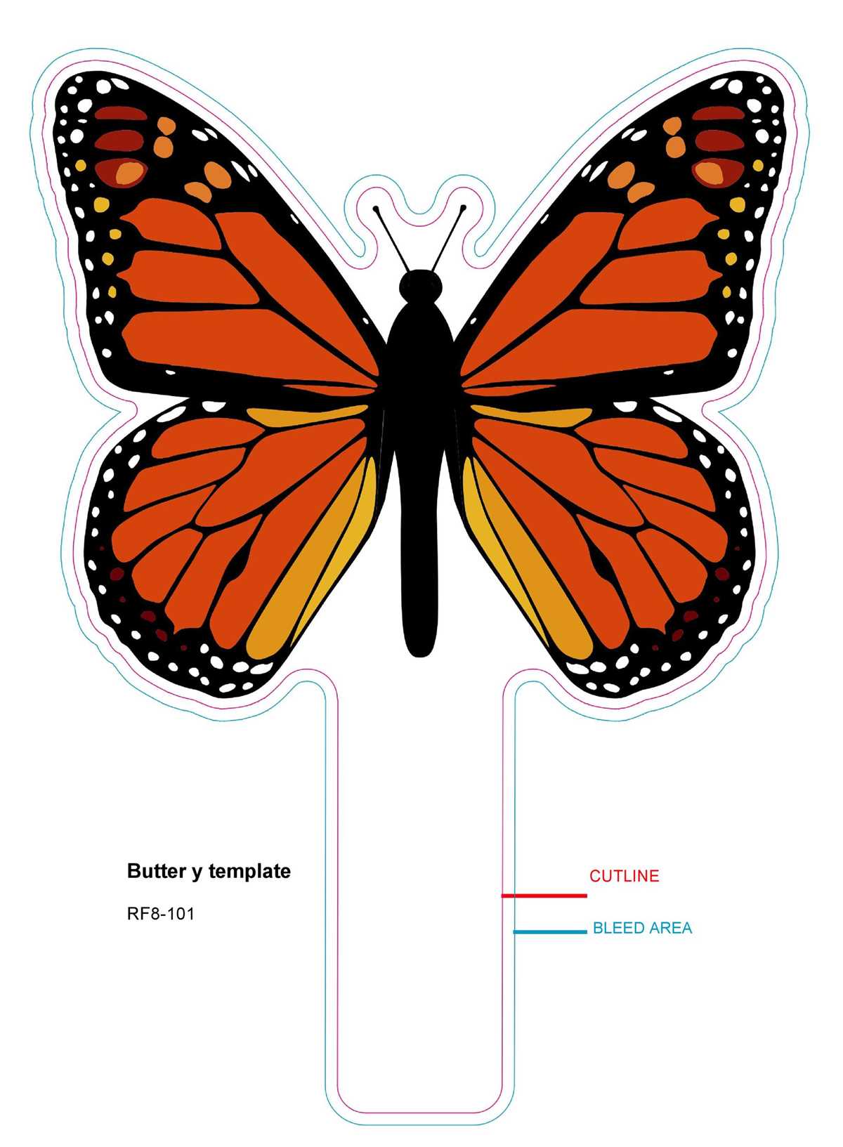 free printable large butterfly template