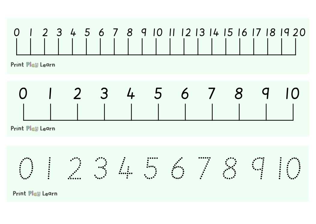 free printable number line 1 20 free printable number line 1 20