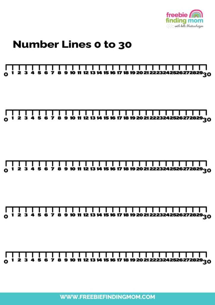 free printable number line 1 20 free printable number line 1 20