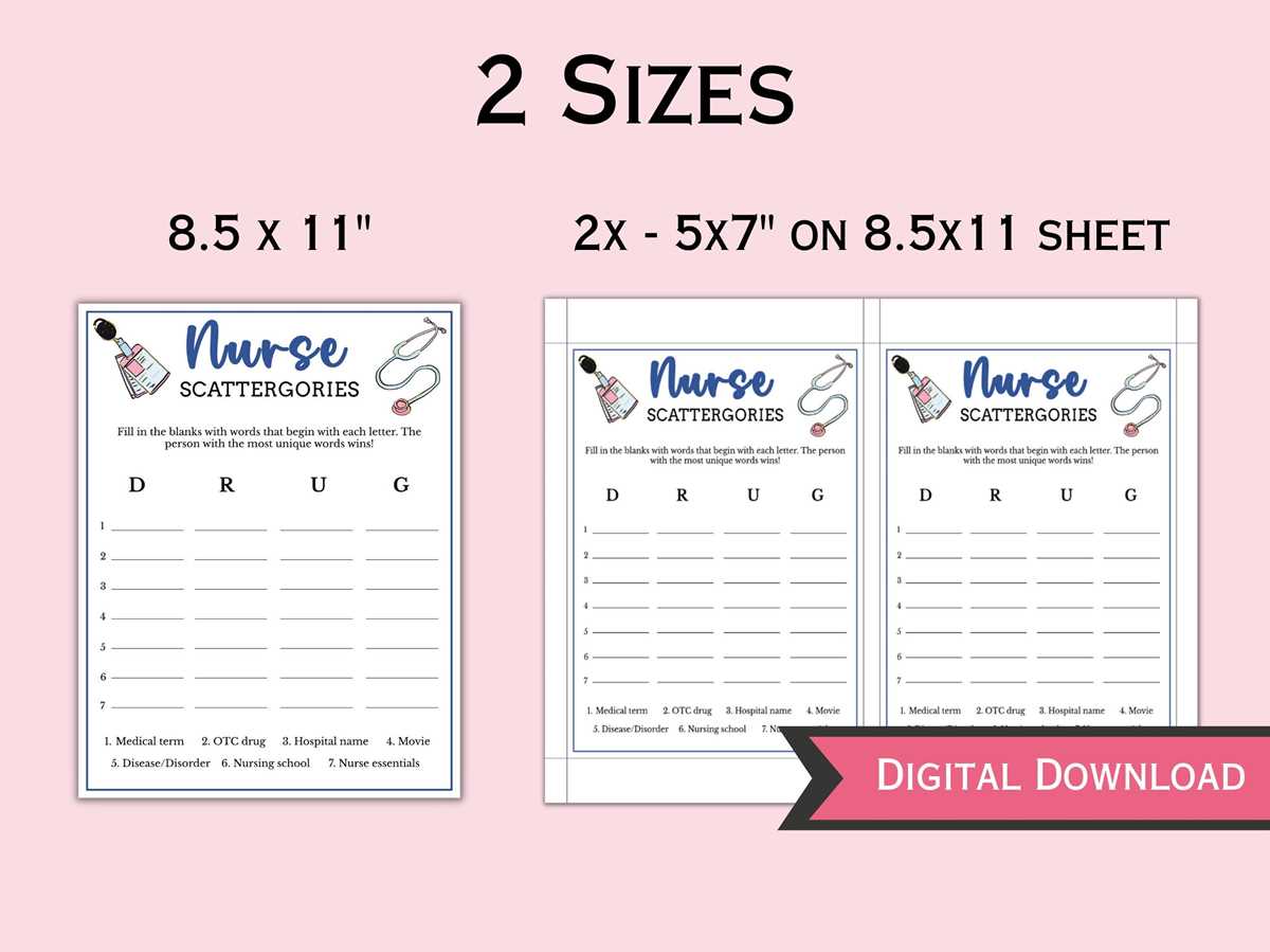 free printable nursing games
