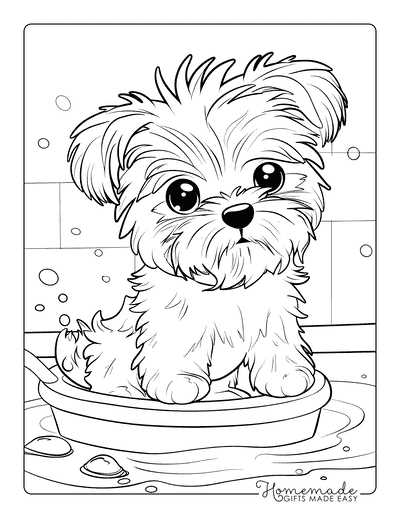 free printable puppy coloring pages