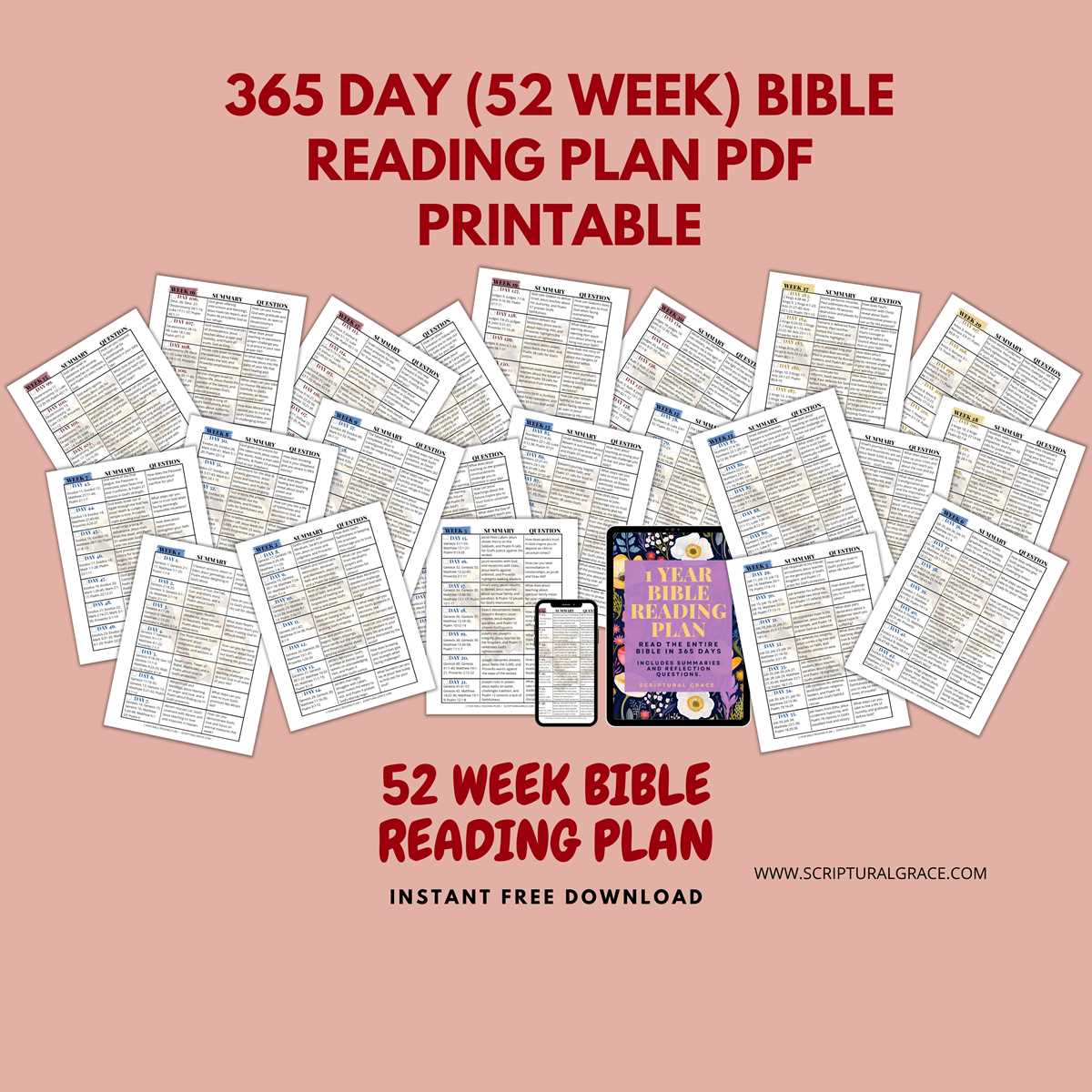 free printable read the bible in a year plan free printable read the bible in a year plan