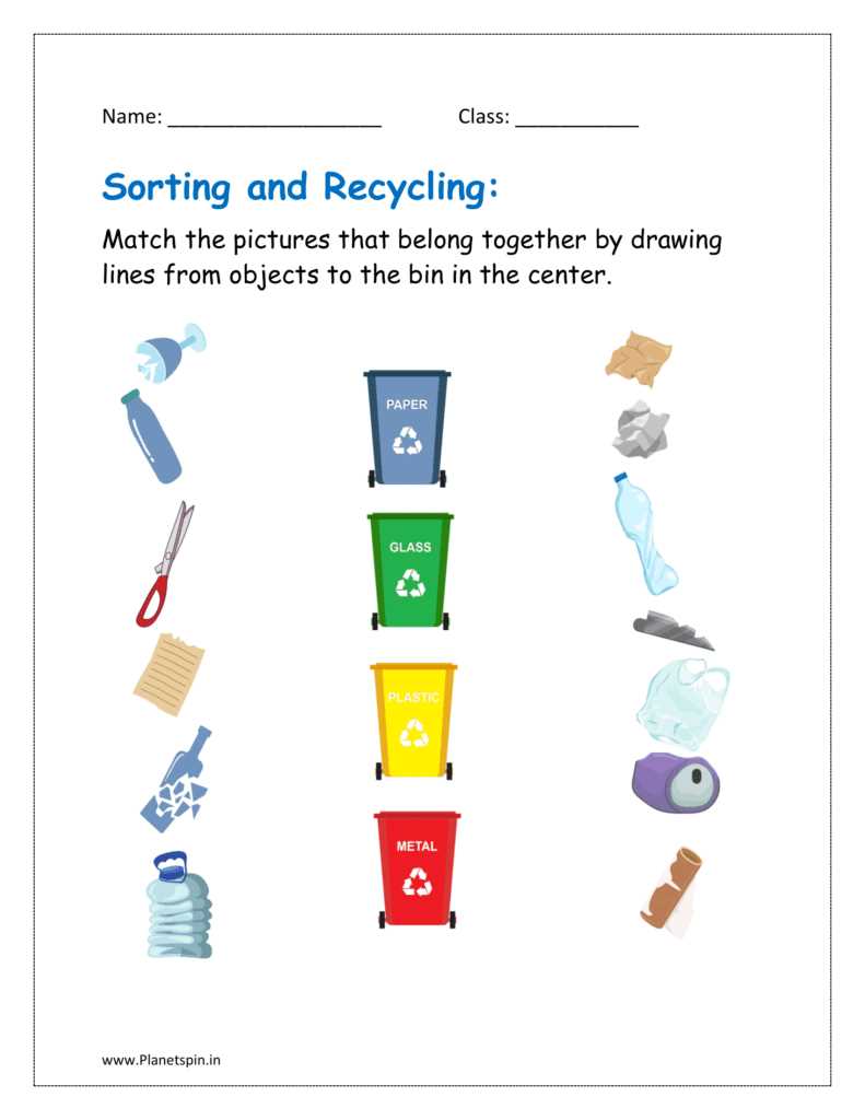 free printable recycling sort free printable recycling sort
