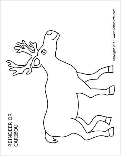 free printable reindeer stencils