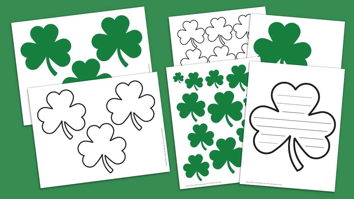 free printable shamrock images