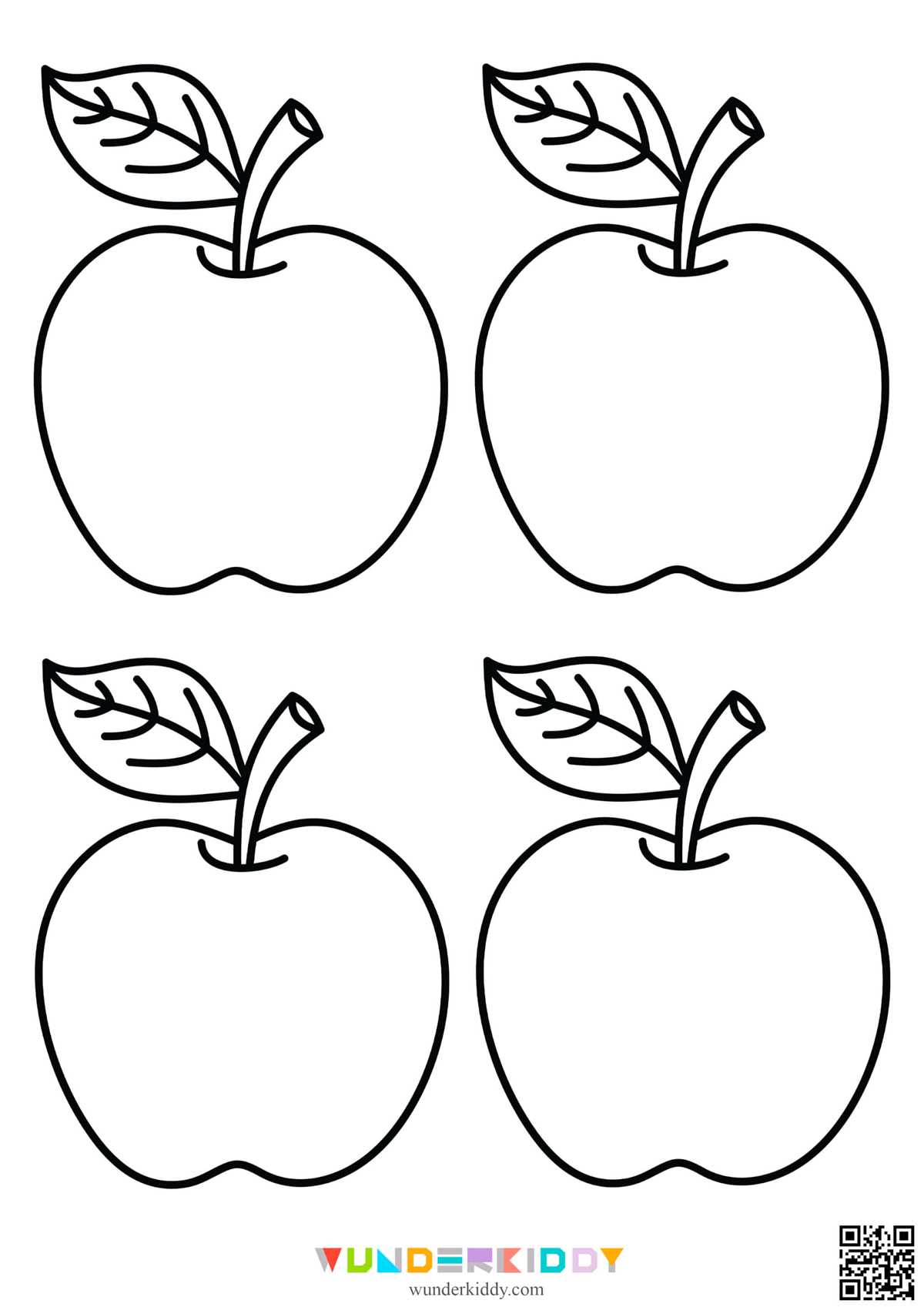 free printable small apple template