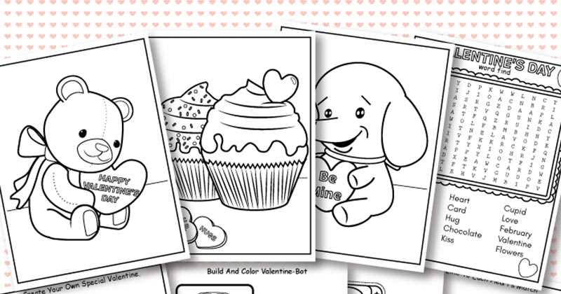 free printable valentine coloring pages