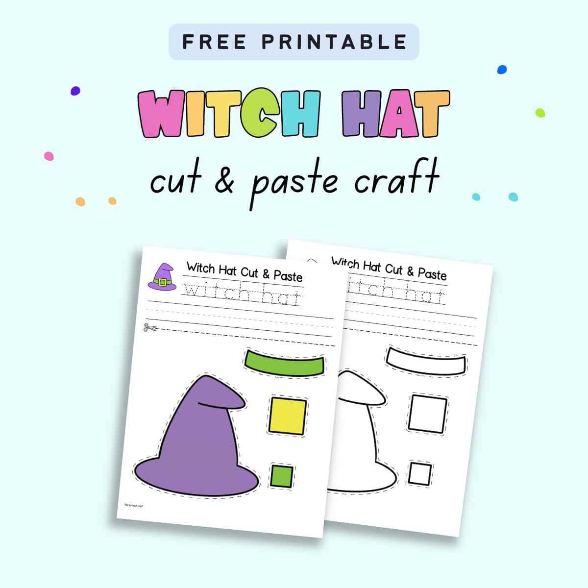 free printable witch hat template