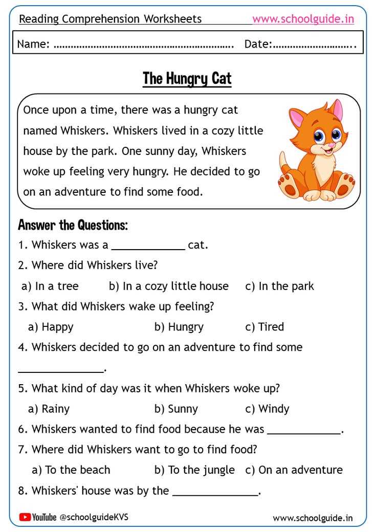 free printable worksheets reading comprehension