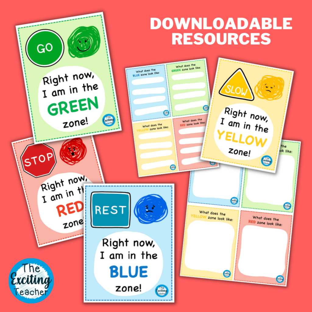 free printable zones of regulation free printable zones of regulation