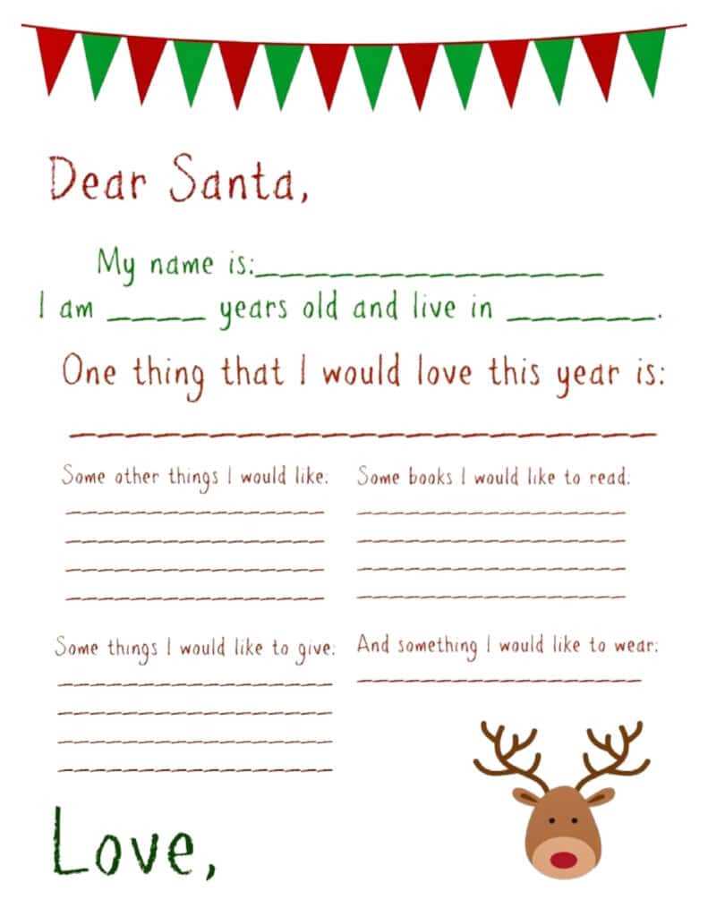 free santa printable letters free santa printable letters