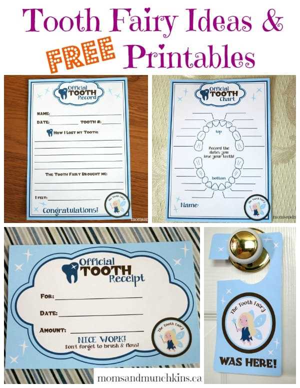 free tooth fairy printables free tooth fairy printables