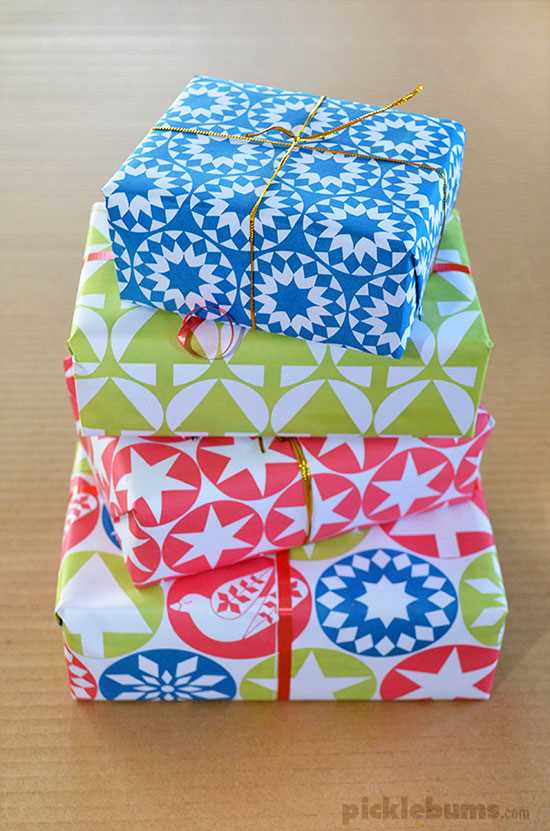 gift wrap printable