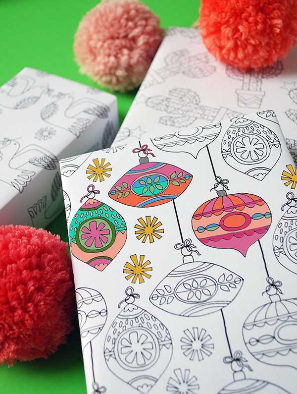 gift wrap printable