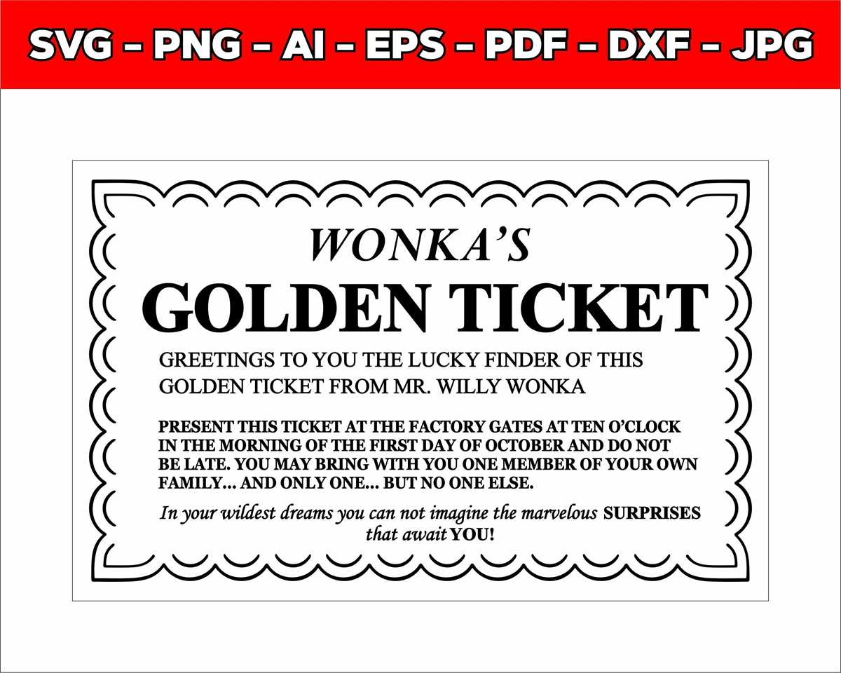golden ticket wonka printable golden ticket wonka printable