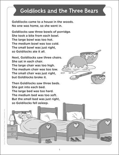 goldilocks and the three bears book printable goldilocks and the three bears book printable