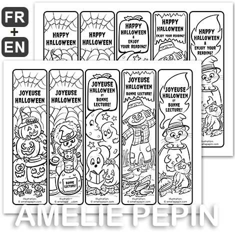 halloween bookmarks printable