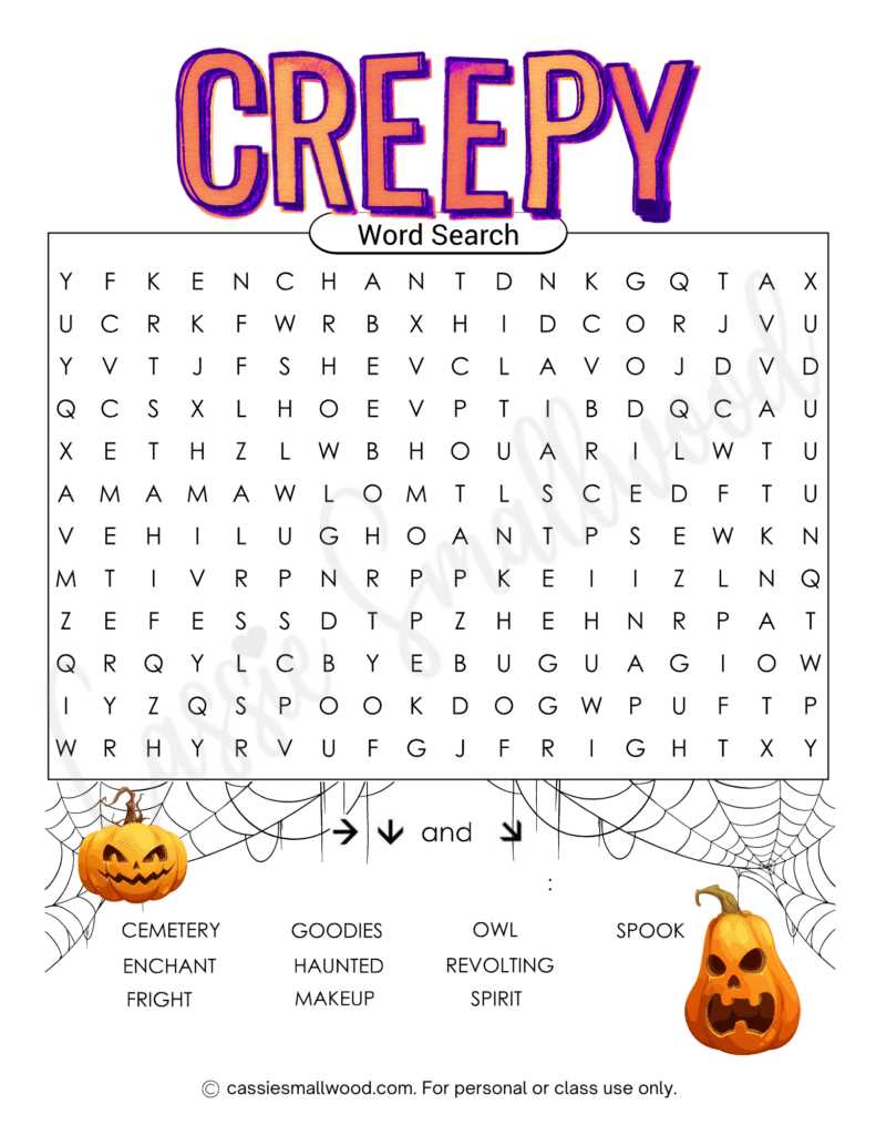 halloween word search free printable halloween word search free printable