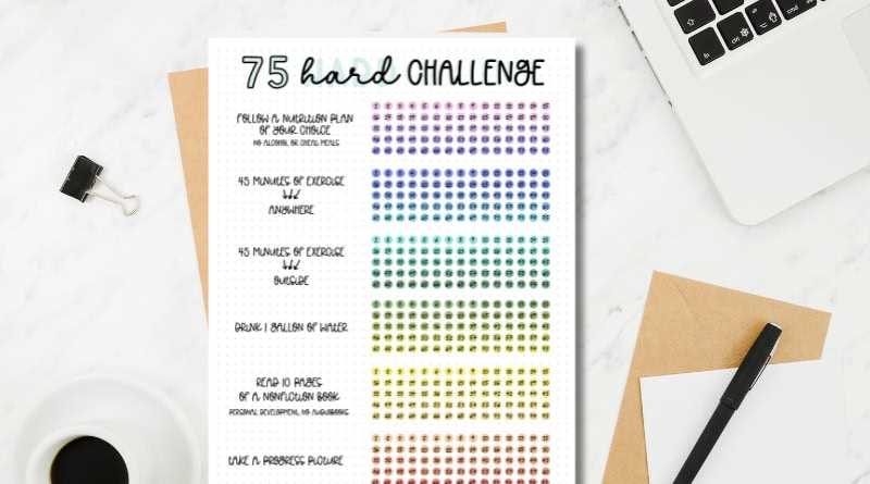 hard tracker printable 75 soft challenge printable free