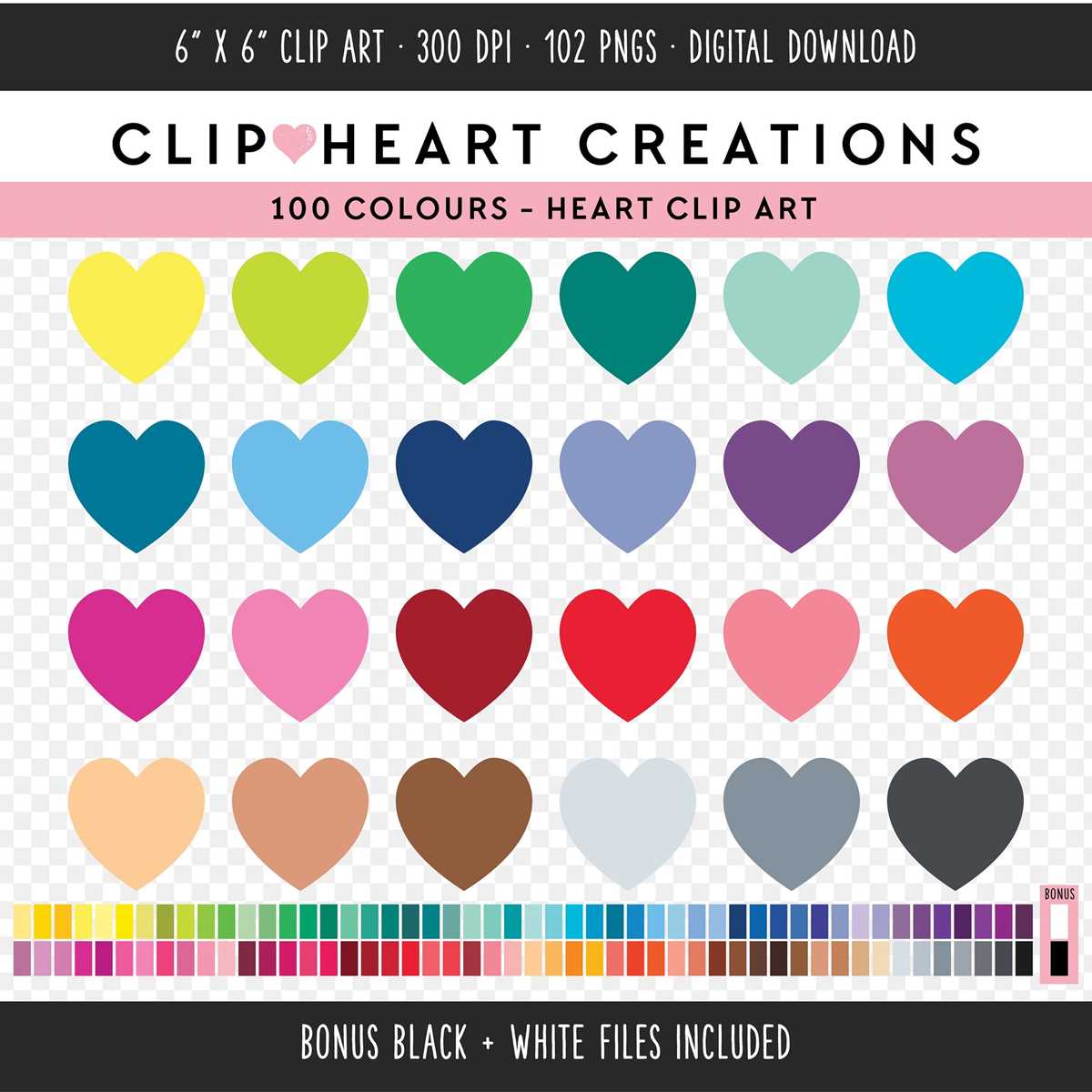 heart clip art printable