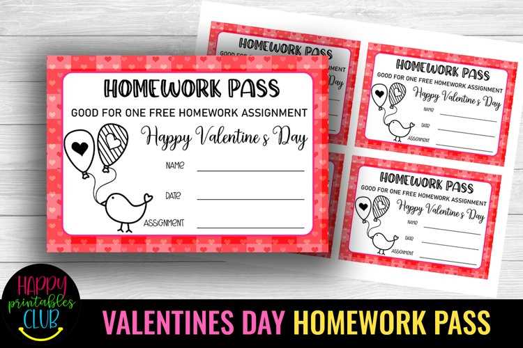 homework pass printable homework pass printable