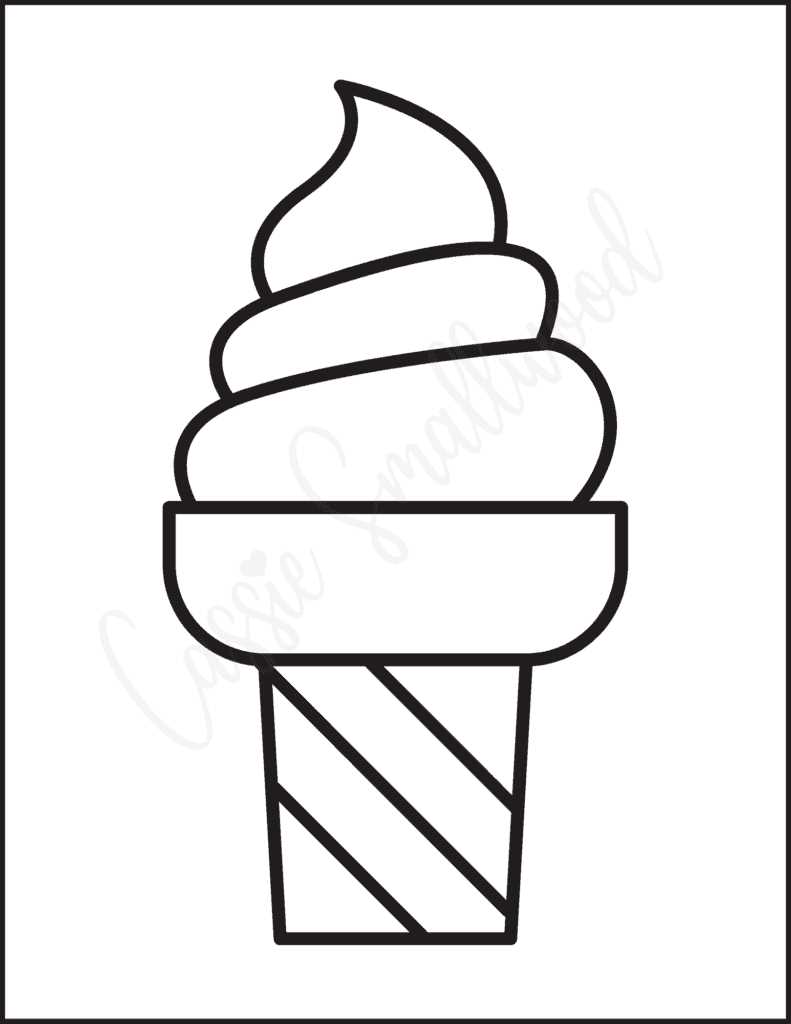 ice cream cone template printable ice cream cone template printable