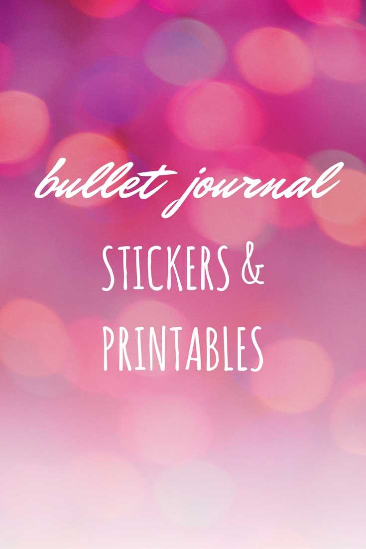 journal stickers printable