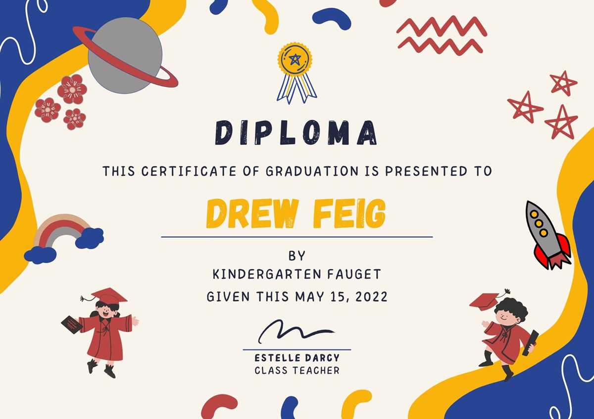 kindergarten printable diplomas kindergarten printable diplomas