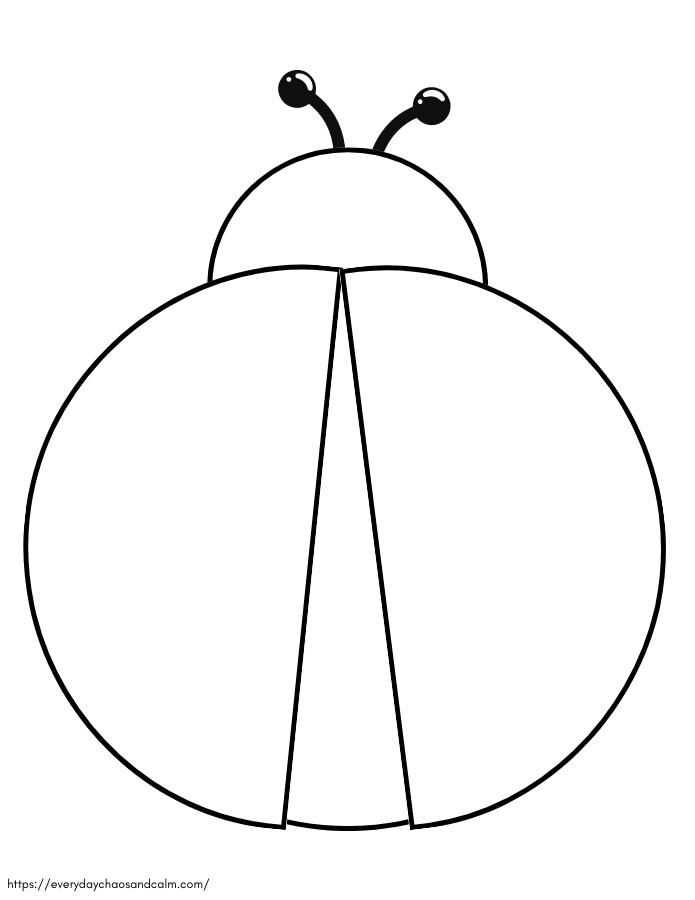 ladybug template printable
