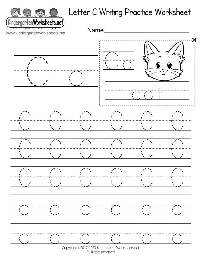 letter c printable worksheets