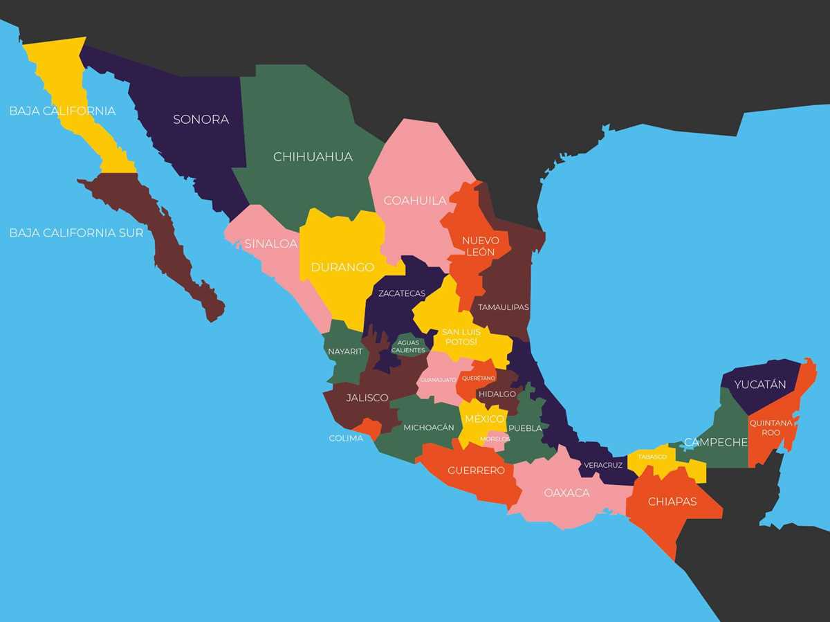 map of mexico printable free
