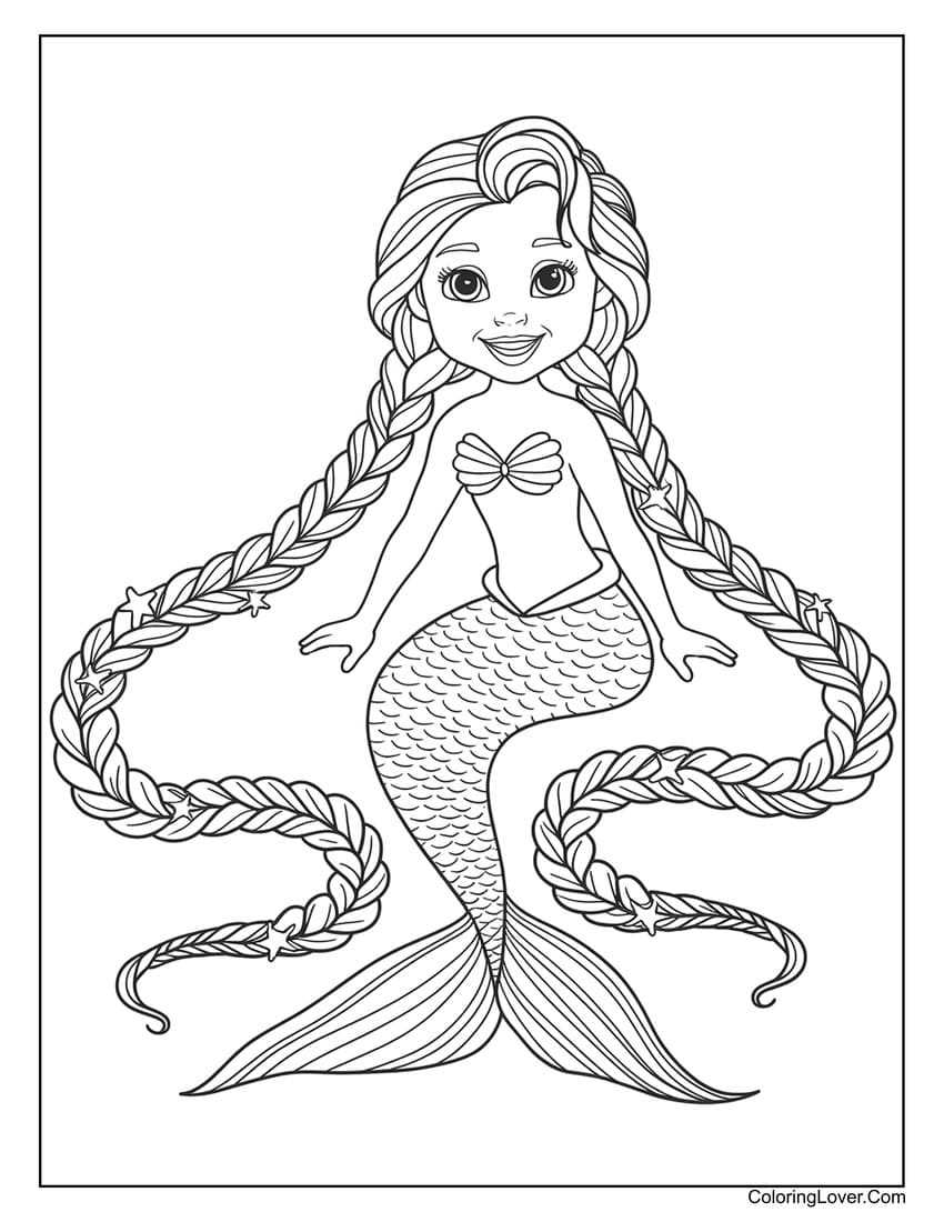 mermaid coloring pages printable mermaid coloring pages printable
