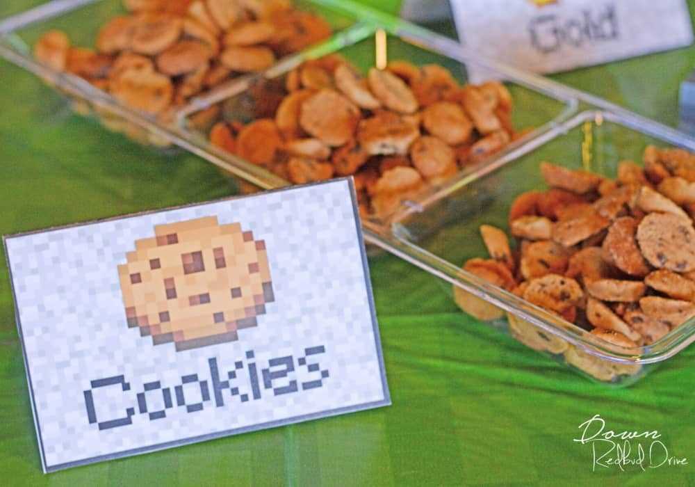 minecraft printable food labels free