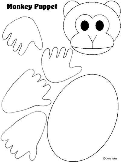 monkey template printable monkey template printable