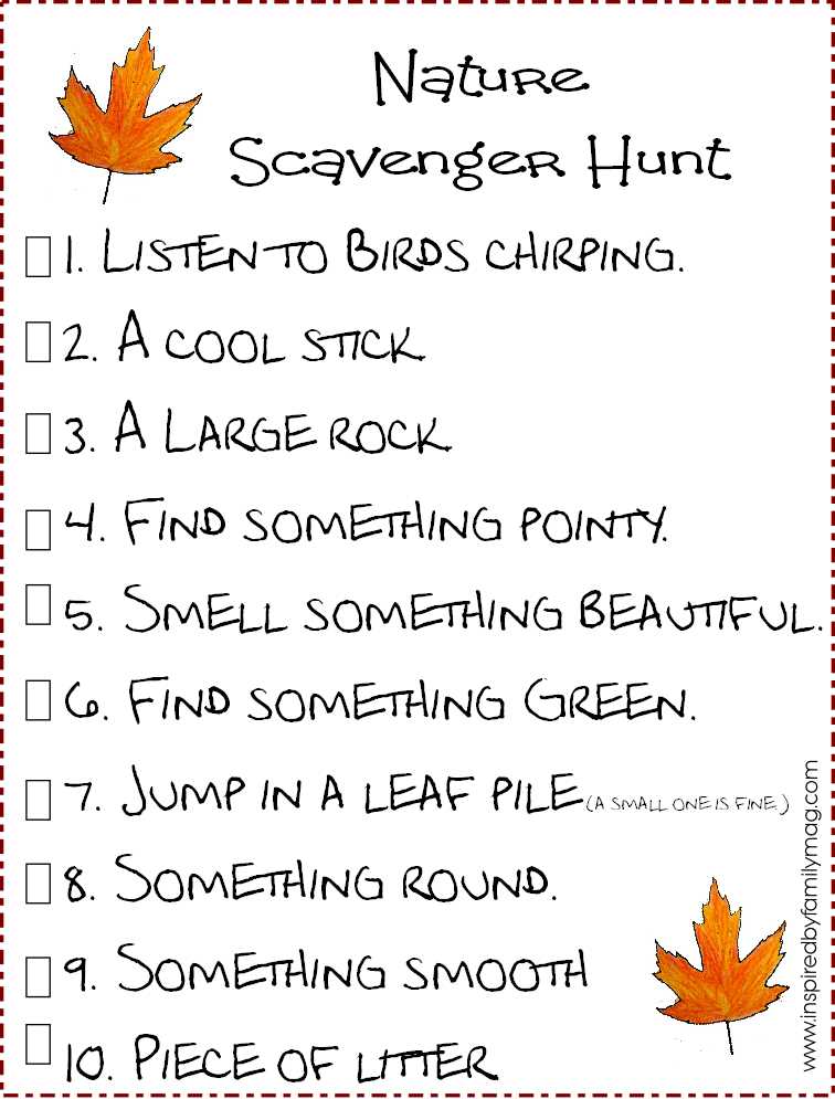nature scavenger hunt printable nature scavenger hunt printable