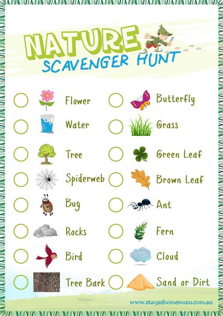 nature scavenger hunt printable nature scavenger hunt printable