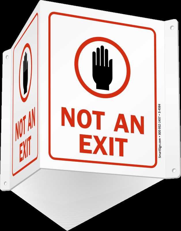 not an exit sign printable not an exit sign printable
