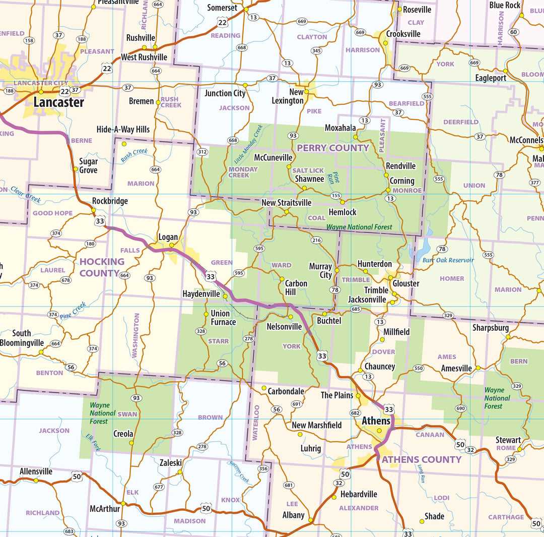 ohio printable map ohio printable map
