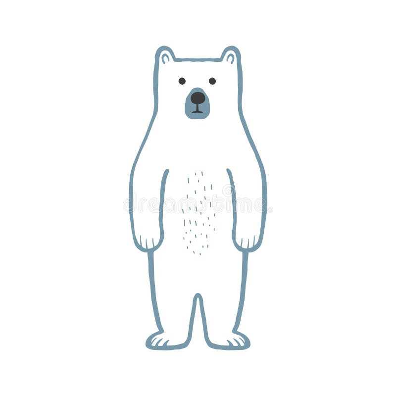 outline of bear printable