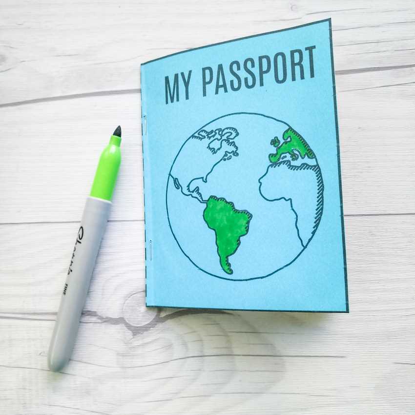 passport book printable editable passport book printable editable