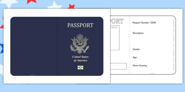 passport book printable editable passport book printable editable